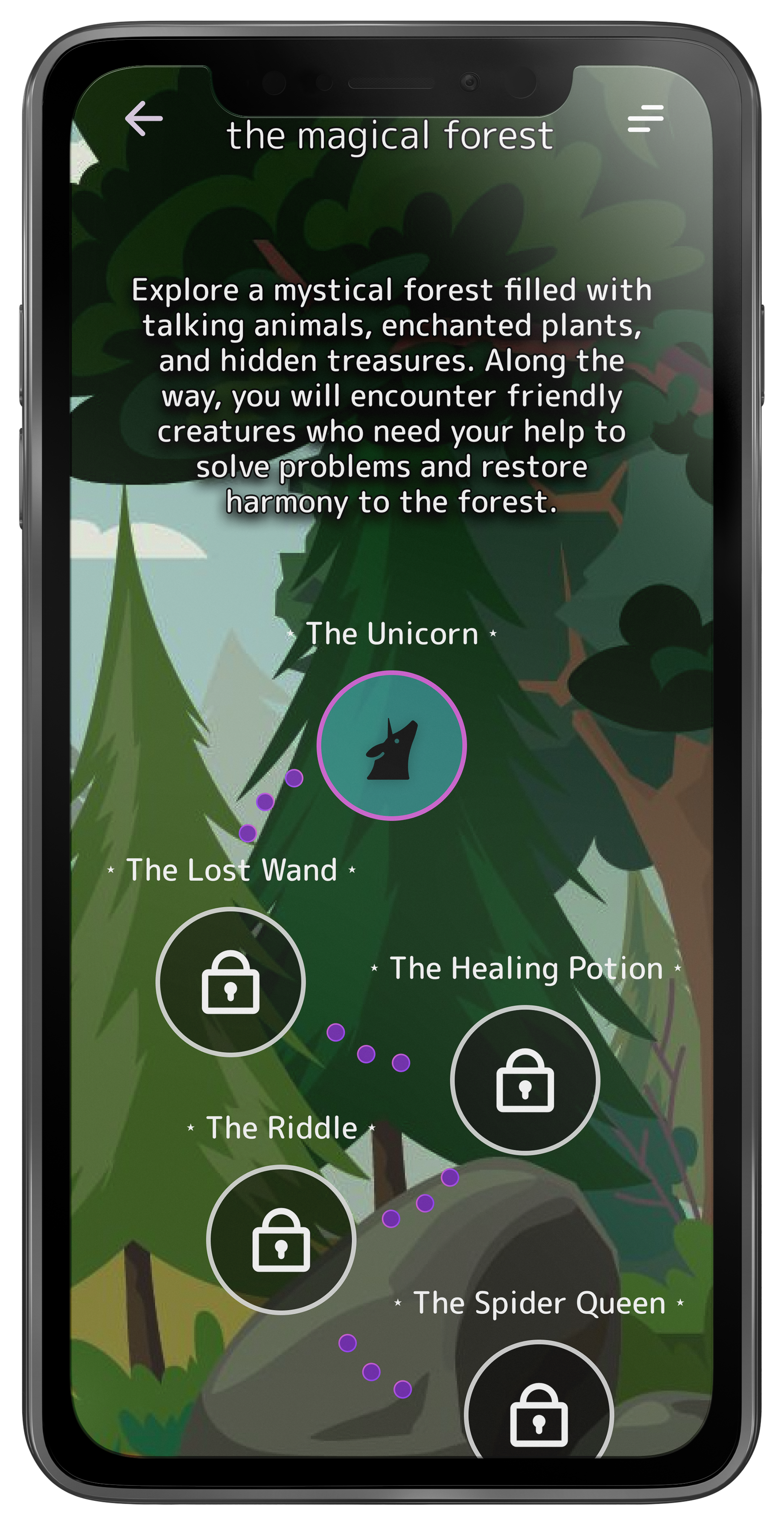 EmotQuest Quest Screen, Post-Usability 2 mockup, mobile